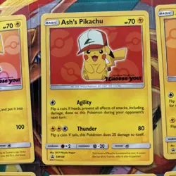 Ash's Pikachu Set 2017 Promo Card Pokemon 'I Choose You' Movie SM108-114 NM/M - Image 3