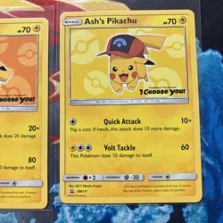 Ash's Pikachu Set 2017 Promo Card Pokemon 'I Choose You' Movie SM108-114 NM/M - Image 5