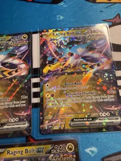 Pokemon 3 Card Lot - Raging Bolt ex 145 Sv: Scarlet & Violet Promo Cards Holo - Image 3