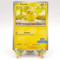 Pikachu SVP 214 - Black Star Promo - Illustration Contest 2024 - Pokemon TCG NM - Image 1