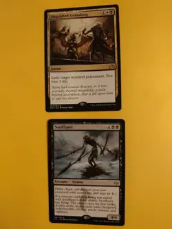 Anguished Unmaking & Soulflayer. Rares Magic the Gathering 2 Card. - Image 1