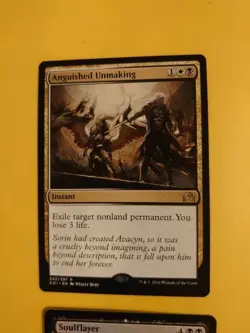 Anguished Unmaking & Soulflayer. Rares Magic the Gathering 2 Card. - Image 2