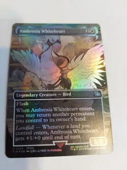 Ambrosia Whiteheart (Borderless) Final Fantasy Foil - Image 1