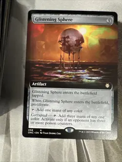 Glistening Sphere (Extended Art) Commander: Phyrexia: All Will Be One Regular - Image 1