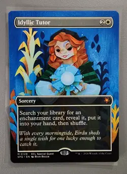 MTG Idyllic Tutor (0129) *Non-Foil* Borderless Special Guest Lorwyn Eclipsed NM - Image 1