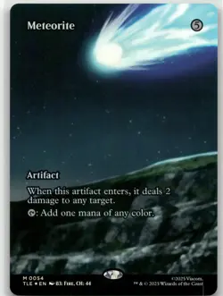 MTG Meteorite (Borderless) Foil NM Avatar: The Last Airbender: Magic 54 - Image 1