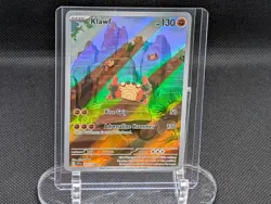 Pokemon TCG Klawf Scarlet & Violet Base Set Holo Card 217/198 Illustration Rare - Image 1