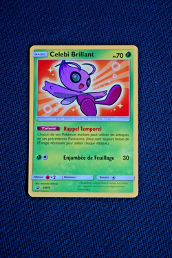Carte Pokemon Celebi Brillant SM79 Promo Soleil & Lune FR EXC - Image 1