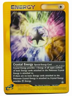 Crystal Energy - 146/147 Aquapolis 2002 - E Reader WOTC Pokemon - NM - Image 1