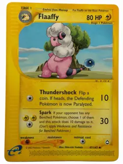 Flaaffy - Aquapolis 47/147 2002 - E Reader - Pokemon TCG - WOTC - NM - Image 1