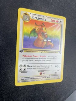 Dragonite Fossil 1st Edition 19/62 Non Holo Lp Pokemon Tcg - Image 2