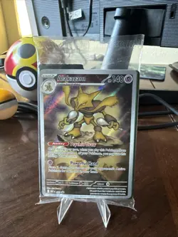 Pokemon TCG Alakazam MEP 009 Mega Evolution Black Star Promo Sealed - Image 1