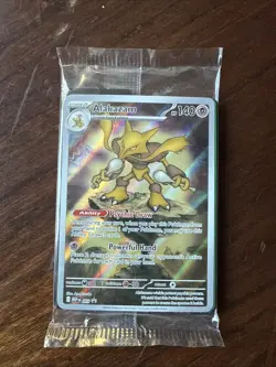 Pokemon TCG Alakazam MEP 009 Mega Evolution Black Star Promo Sealed - Image 2