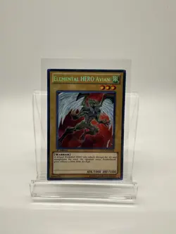 Elemental Hero Avian LCGX-EN002 Secret Rare 1st Edition NM YuGiOh - Image 1
