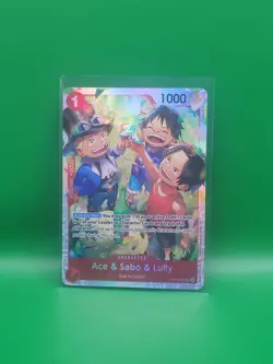 Ace Sabo Luffy SR OP13-007 Carrying On His Will One Piece - Image 1