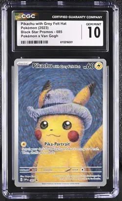 POKEMON CGC 10 2023 Pikachu with Grey Felt Hat SVP 085 Promo Van Gogh CGC 10 - Image 1