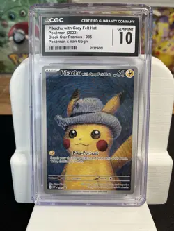 POKEMON CGC 10 2023 Pikachu with Grey Felt Hat SVP 085 Promo Van Gogh CGC 10 - Image 3