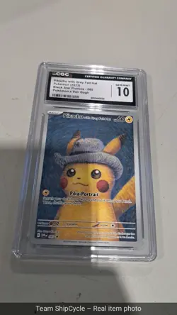 POKEMON CGC 10 2023 Pikachu with Grey Felt Hat SVP 085 Promo Van Gogh 20 G2U - Image 4
