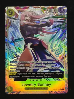 Jewelry Bonney Alt Art OP13-108 Carrying On His Will ONE PIECE Card NM-MINT AA - Image 1