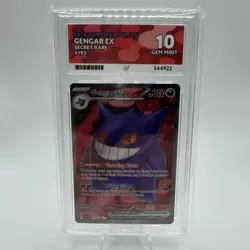Pokemon TCG ACE Gem Mint 10 Gengar EX 193/162 Secret Rare Temporal Forces - Image 1