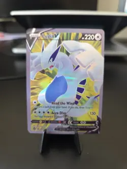 Pokemon TCG Silver Tempest Lugia V Full Art 185/195 Custom Display Card - Image 1