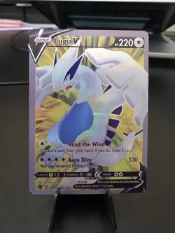 Pokemon TCG Silver Tempest Lugia V Full Art 185/195 Custom Display Card - Image 2