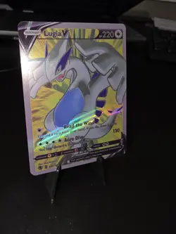 Pokemon TCG Silver Tempest Lugia V Full Art 185/195 Custom Display Card - Image 4
