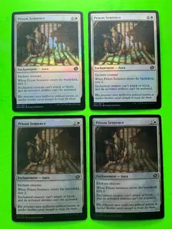 MTG The Brothers' War ( Prison Sentence ) 4 FOIL Cards 021/287 Magic Cards - Image 1