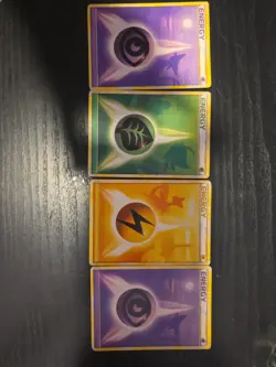 Four Pokemon TCG Illustration Energy Cards - Image 1