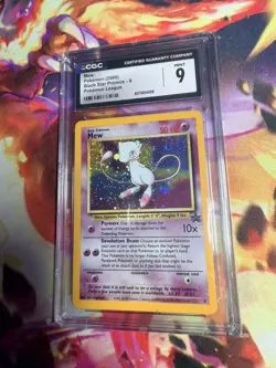 Mew Black Star Promo 9 Holo CGC 9 Pokemon Card Graded - Image 1