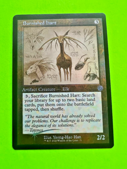 MTG The Brothers' War ( Burnished Hart ) Schematic FOIL Retro Frame 71 - Image 1