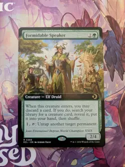 MTG Formidable Speaker (Extended Art) Lorwyn Eclipsed Regular NM - Image 1