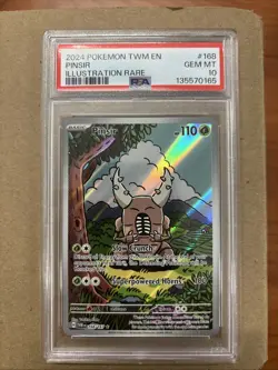 Pokemon TCG Pinsir Twilight Masquerade Holo Card Illustration 168/167 PSA 10 - Image 1