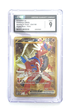 Pokemon CGC 9 MINT! Koraidon ex 254/198 SV01: Scarlet & Violet Full Art Holo - Image 1