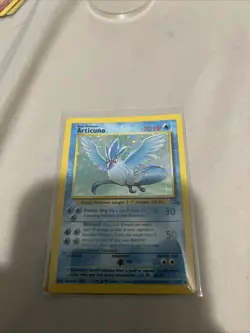 Pokemon TCG Articuno Fossil Holo Unlimited Rare Card 2/62 LP Condition - Image 1