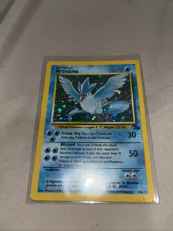 Pokemon TCG Articuno Fossil Holo Unlimited Rare Card 2/62 LP Condition - Image 2
