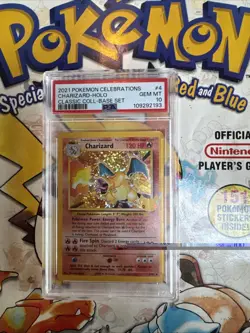 Pokemon TCG Charizard 4/102 Celebrations Classic Collection PSA 10 - Image 1