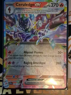 Pokemon TCG Ceruledge EX 036/191 Surging Sparks Double Rare Card (NM Condition) - Image 2