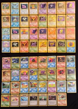 1999 Pokemon Fossil Complete Master Set With Binder - Image 1