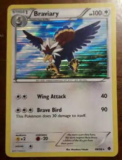 Braviary 88/98 HOLO RARE Pokemon BW2 Emerging Powers Near Mint - Image 1