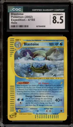 Pokemon Blastoise Expedition Holo Rare #4 CGC 8.5 - Image 1