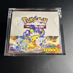 Pokemon Surging Sparks Sealed Booster Box With Acrylic Case - Image 1