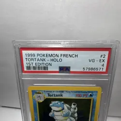Pokemon TCG Tortank 2/102 Base Set 1st Edition Holo Rare PSA 4 1999 - Image 2