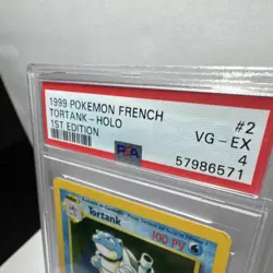 Pokemon TCG Tortank 2/102 Base Set 1st Edition Holo Rare PSA 4 1999 - Image 3