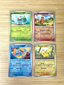 Pokemon Scarlet & Violet 151 - Costco Cosmo Foil Promo Set of 4 (SAFE SHIPPING) - Image 1