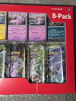 Pokemon TCG Prismatic Evolutions Costco Mini Tins 8 Pack - New & Sealed 💯 - Image 5