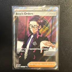 Pokemon Boss's Orders Full Art Holo Trainer Supporter Rare Ascended Heroes - Image 1