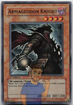 Armageddon Knight PTDN-EN021 Super Rare 1st Edition LP Yugioh - Image 1