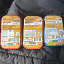 One Piece Tcg Tin Set Of 3 TS-02 OP-13 Volume 2 SEALED IN HAND READY TO SHIP! - Image 2
