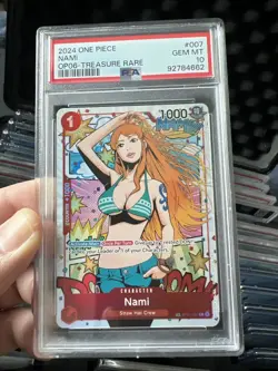 One Piece 2024 Wings of the Captain Nami OP-06 #007 Treasure Rare PSA10 - Image 1